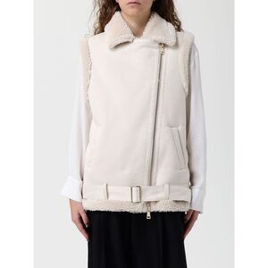 Hanita Fur Coat Woman Cream